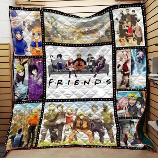 Naruto Friends Quilt Blanket - Soft and Comfy Blanket for Anime Fans