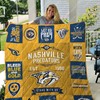 Nashville Predators Collection Bed Set for Boys with Quilt Blanket