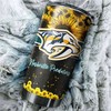 Nashville Predators NHL Tumbler: Beautiful Sunflower Design Tumbler for NHL Fans, Perfect for Any Occasion