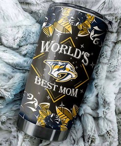 Nashville Predators NHL Tumbler: World's Best Mom Tumbler with NHL Logo, Perfect for Dedicated Fans