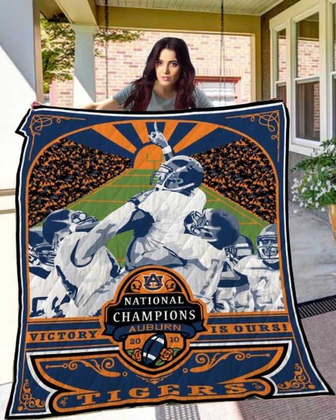 National Champions NCAA Auburn Tigers Great Quilt Bedding Set for Fans