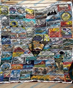 National Park Collage Quilt perfect for Boys Quilt Bedding Set