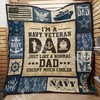 Navy Veteran Dad Myth Quilt Blanket: Ideal Custom Gift