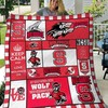 Nc State Wolfpack Love Quilt Blanket - Ideal for Sports Fans