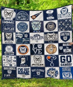 Ncaa Butler Bulldogs Quilt Bedding Set for Boys
