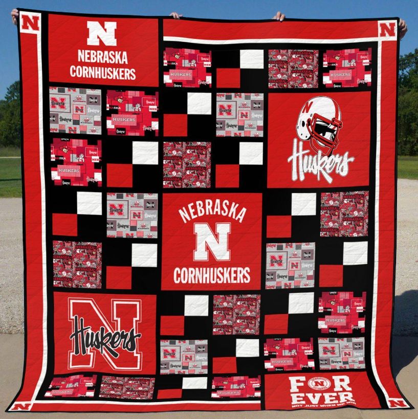 Nebraska Cornhuskers Football Quilt Bedding Set B290514 DUP