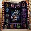 Neon Dragon Ball Goku Art Quilt Bedding Set