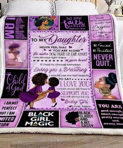 Never Feel Alone- To My Daughter Quilt Bedding Set for Kids.