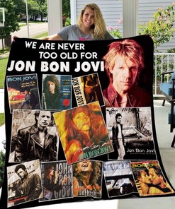 Never Too Old For Jon Bon Jovi Vr Collection New Quilt Bedding Set for Music Lovers