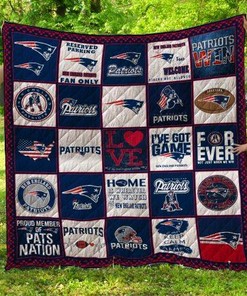 New England Patriots Quilt Blanket for Football Fans