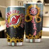 New Jersey Devils NHL Tumbler - Sunflower Tumbler with NHL Logo - G Fanatics