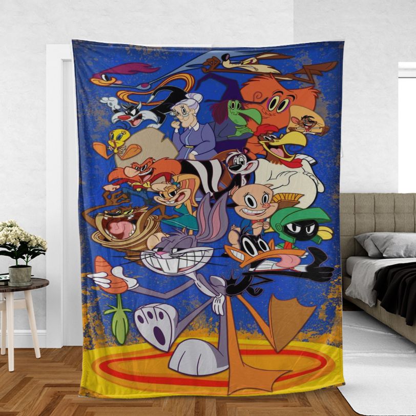 New Looney Tunes Fan Gift, New Looney Tunes Comfy Sofa Throw Blanket Gift for Kids