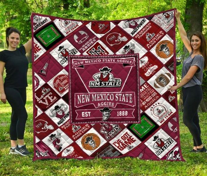 New Mexico State Aggies NCAA Quilted Bedding Set Perfect for Any Fan