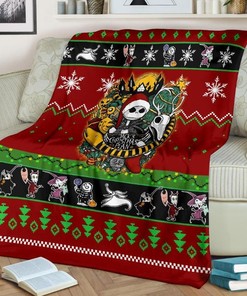 New Nightmare Before Christmas Jack Skellington Fleece Blanket Gift For Fan