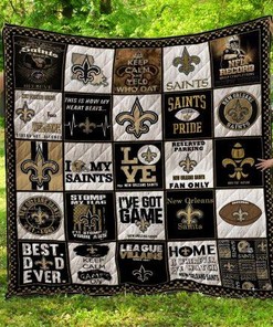 New Orleans Saints Quilt Blanket - NFL Officially Licensed Saints Bedding
