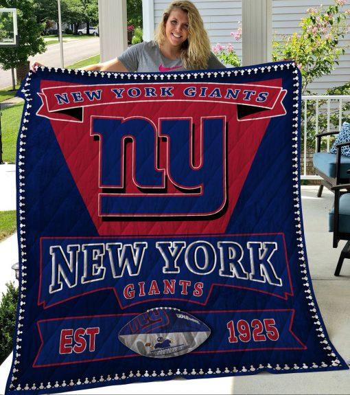 New York Giants Quilt Bedding Set with Full Size Quilt Bed Set