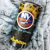 New York Islanders Fans Will Love This Grunge Design Tumbler