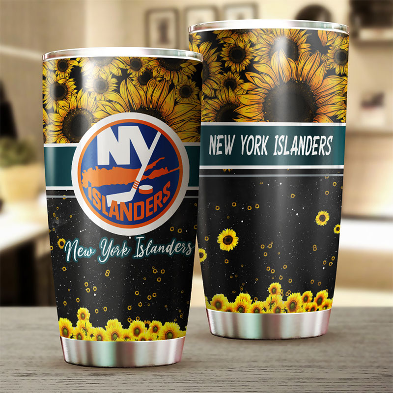 New York Islanders Fans Will Love This Grunge Design Tumbler - Image 2