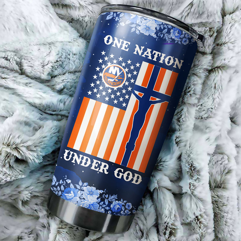 New York Islanders NHL Tumbler - One Nation Under God