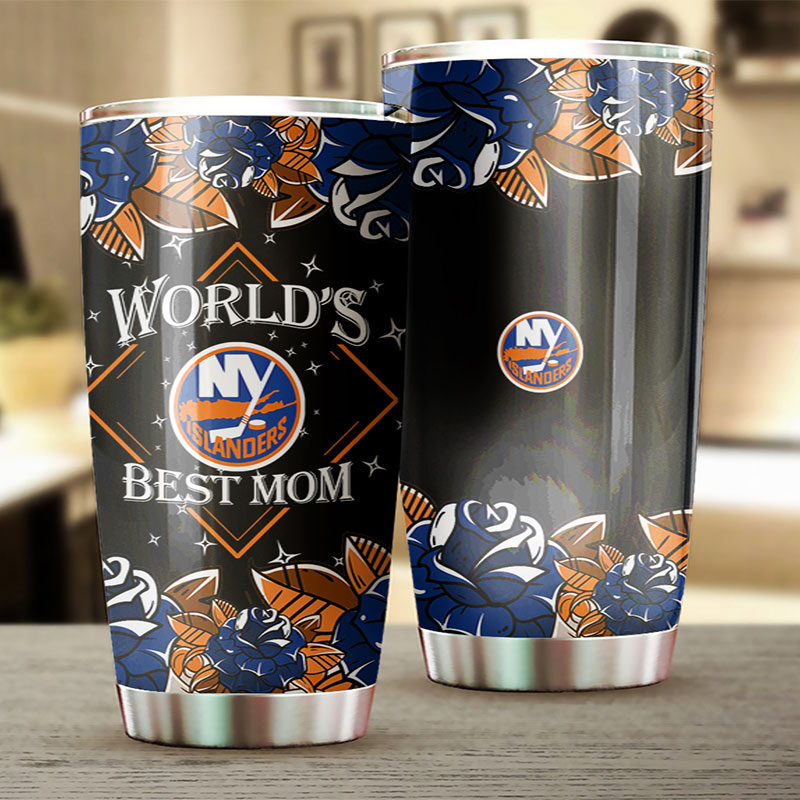 New York Islanders NHL Tumbler - World's Best Mom Tumbler - Image 2
