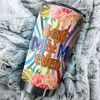 New York Mets MLB Tumbler - Best Mom Ever Flower Edition