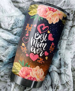New York Mets MLB Tumbler with Cool Flower Design - Perfect Gift for Moms who Love Baseball