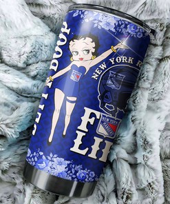 New York Rangers NHL Tumbler - Betty Boop Design That Will Make Your Day