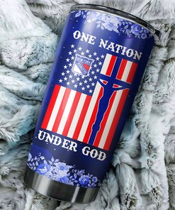 New York Rangers NHL Tumbler - One Nation Under God, Indivisible, and Always Thirsty