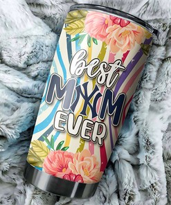 New York Yankees MLB Tumbler - Best Mom Ever Flower Edition