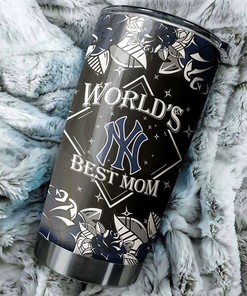 New York Yankees MLB Tumbler - World's Best Mom Personalized Gift for Baseball-loving Moms