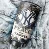 New York Yankees MLB Tumbler with "Peace, Love and Baseball" Design