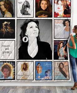 New arrivals just in! Snag this beautiful Shania Twain quilt blanket