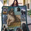 Newfoundland Dog: Quilt Bedding Set with Fleece Blanket for Dog Lovers