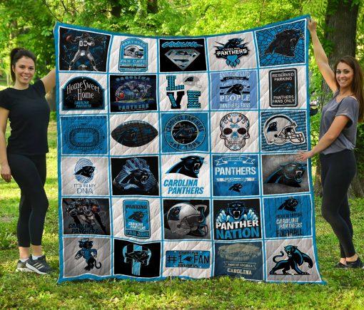Nfl Carolina Panthers Bed Set Queen with Quilt Blanket