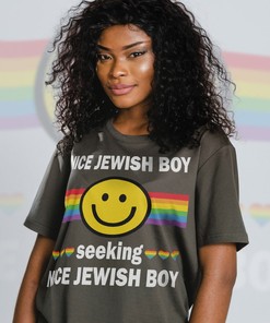 Nice Jewish Boys Pride Unisex Shirts, LGBTQ+ Shirts with Love Symbol Print, Movie Shirts for Men