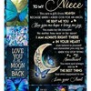 Niece Blanket To My Niece You Are A From Heaven You Give Me Hope Bring Me Joy Quilt Bedding Set for Nieces