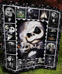 Nightmare Before Christmas Jack Skellington Love Quilt Bedding Set Cute