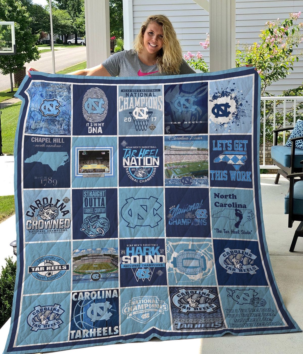 North Carolina Tar Heels NCAA Quilt Blanket for a Cozy Sleeping Experience