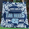 North Carolina Tar Heels NCAA Quilted Bedspread with Baseball Design
