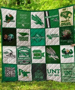 North Texas Mean Green NCAA Quilted Bedding Set for a Chic and Soft Bed