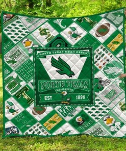 North Texas Mean Green Ncaa Quilt Bedding Set - Show Your Fandom in Style