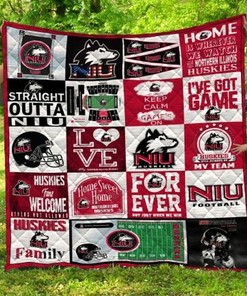 Northern Illinois Hukies Collection Combined Ncaa Quilt Bedding Set - Celebrate Your Fandom in Style