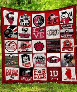 Northern Illinois Hukies Collection NCAA Quilt Blanket - The Perfect Quilted Bedding for NIU Fans