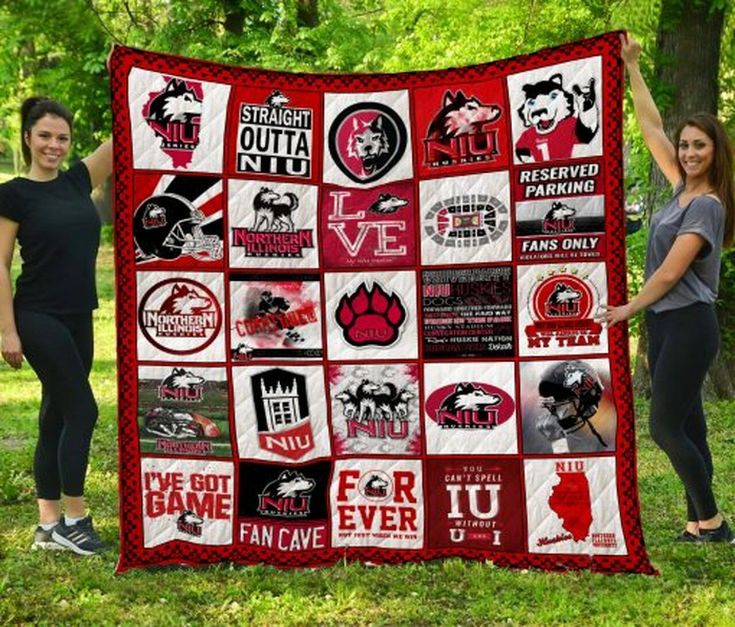 Northern Illinois Hukies Collection NCAA Quilt Blanket - The Perfect Quilted Bedding for NIU Fans