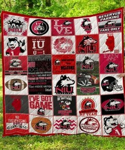 Northern Illinois Huskies NCAA Quilt Bed Cover for a Cozy and Vibrant Bed