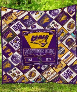 Northern Iowa Panthers Ncaa Quilt Bedding Set for Teens