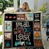 Not All Who Wander Are Lost Camping-Inspired Quilt Bedding Set for Adventurers