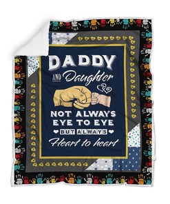 Not Always Eye to Eye but Always Heart to Heart Quilt Bedding Set with Uplifting Quote