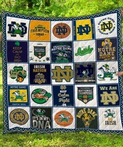 Notre Dame Fighting Irish Collected Collection Loved NCAA Quilt Blanket - Perfect for Fans of All Ages
