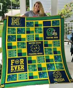 Notre Dame Fighting Irish Collection NCAA Quilt Blanket - Perfect for the Ultimate Fighting Irish Fan